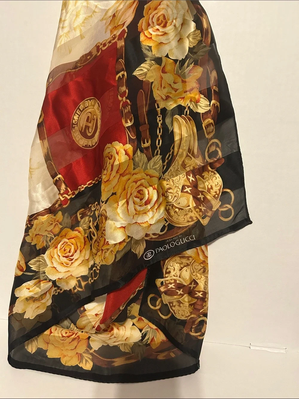 Vintage Paola Gucci Floral Scarf